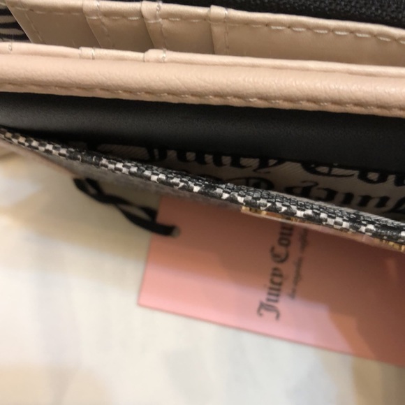 Juicy Couture Black Beige Spring Fling MultiCompartment Bifold Wallet NWT - Picture 14 of 16